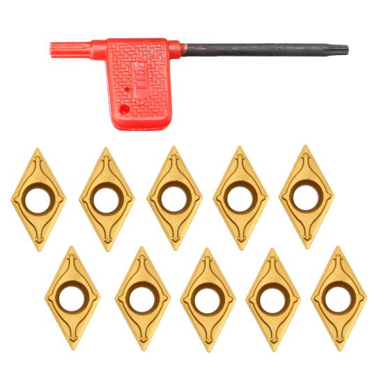 

11 шт./компл. DCMT070204 US735 DCMT21.51 твердосплавные вставки Высокая прочность Высокая твердость Стабильная хорошая точность