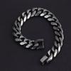 Mens Titanium Steel Vintage Geometric Bracelet Retro Minimalist Hip Hop Biker Style Wristband Daily Wear