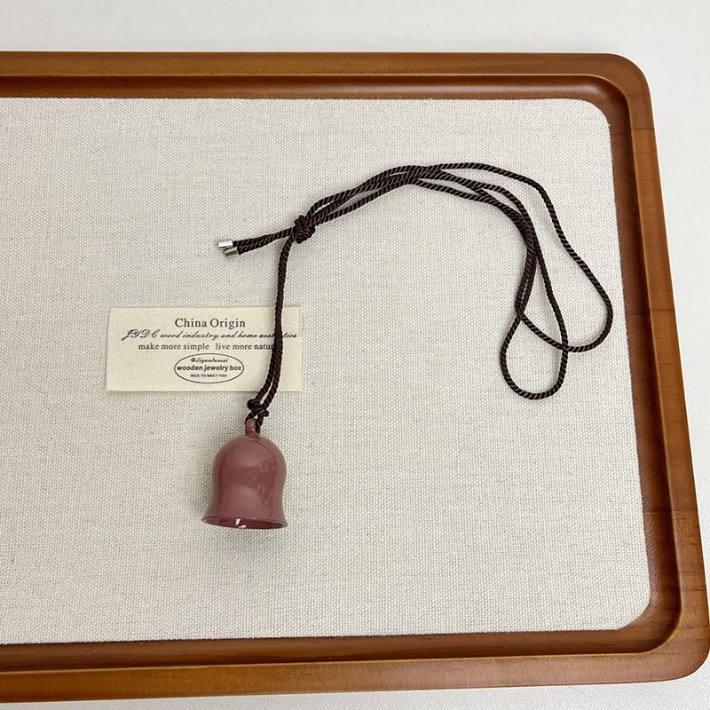 Elegant  Large Pendant Black Rope Long Necklace For Women Girls Versatile Sweater Chain Jewelry Accessories Gifts