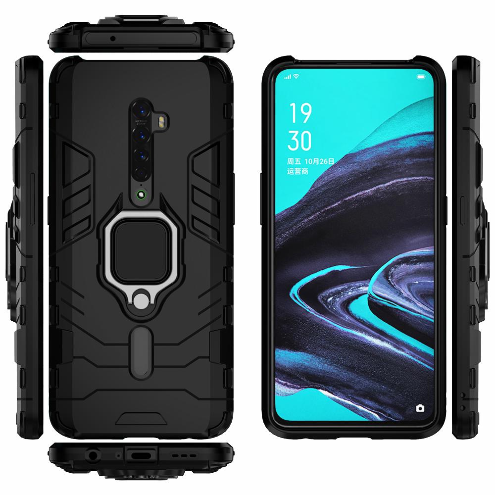 

For OPPO Reno 2 Z 2Z 2F Case Magnetic Car Shockproof Ring Armor Cover For OPPO Reno 2Z 2F 2 Z RenoZ Reno2 Reno2F Reno2Z Coque For Reno 2 чёрный