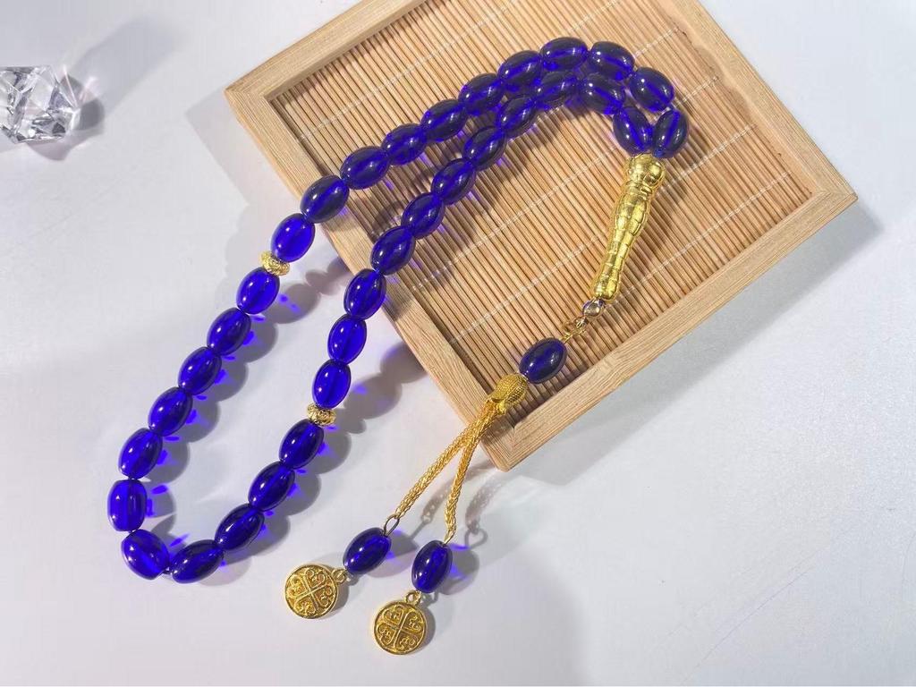 Elegantes 33-Kugel-Tasbih-Armband für das tägliche muslimische Gebet und die Anbetung