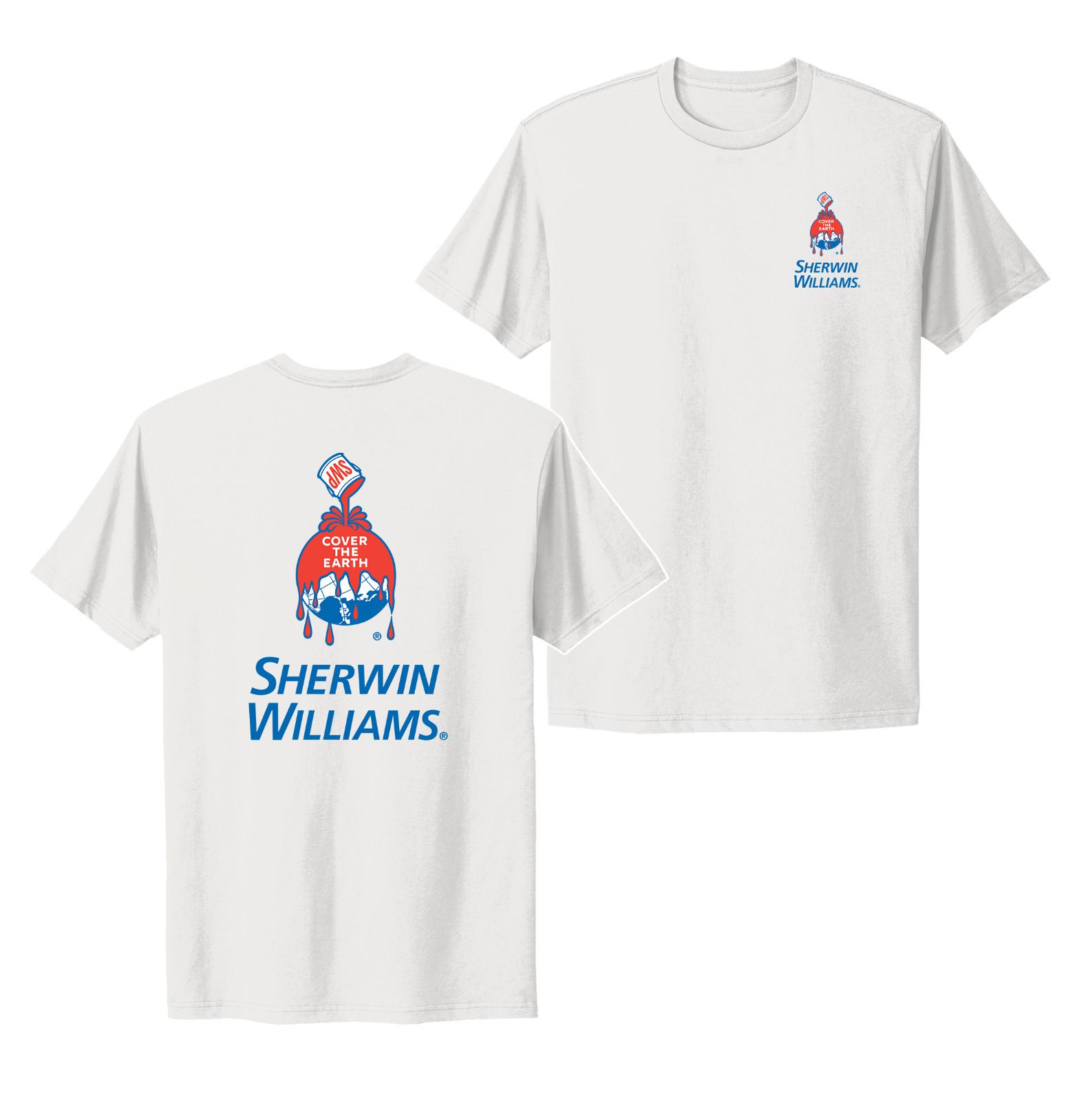 Sherwin Williams Logo White Painting T-shirt XL