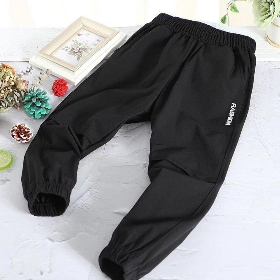 Boys' Lightweight Sports Pants: Thin, Anti-Mosquito, Loose-Fit Leggings for Summer & Autumn