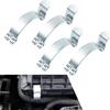 4PCS Car Air Filter Clips, Engine Housing Box Lid Spring Clamps Replacement | Air Cleaner Clips, Automotive Accessories Heavy Duty Silver Metal