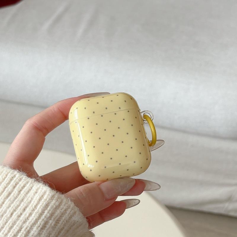 Ins Korean solid color polka dots for AirPods 1 /1 protective case pro1 apple bluetooth 1/1 generation earphone case