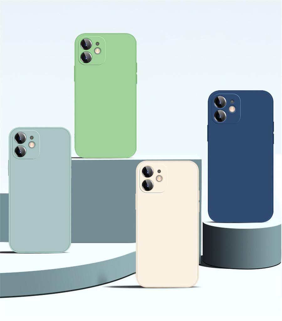 For For Iphone 15 14 13 11 12 Pro Max Mini Case Official Square Liquid Silicone Case For For Iphone X XS XR  7 8 Plus SE Cover