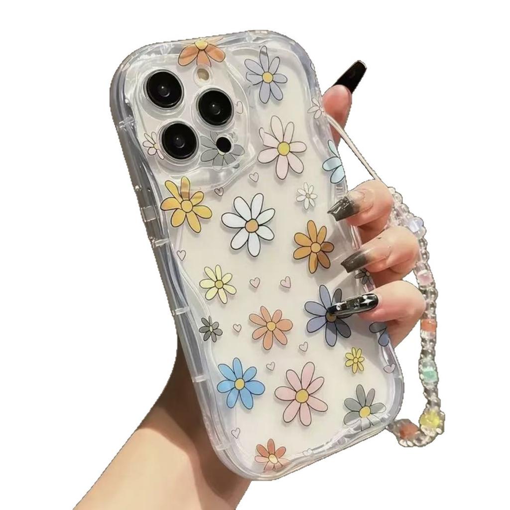 Bracelet Color Flower for Iphone17promax Mobile Phone Case Apple 16/14pro Foreign Trade 13/12/15