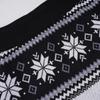 Fair Isle Snowflake Pattern Low-Waist Color Block Mini Skirt