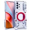 Aluminum Frameless Case for Samsung Galaxy A73 Rotating Bracket Shell Metal Rimless Shockproof Cover