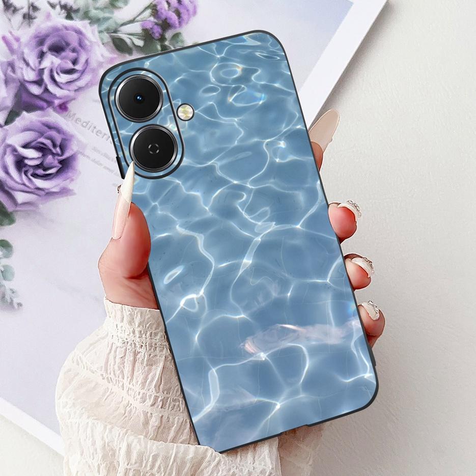 For Tecno Spark GO 2 Case LJ7 Popular Painted Cover 6.67'' Soft Silicone Phone Case For Tecno Spark Go2 SparkGo2 Back Cover Bags