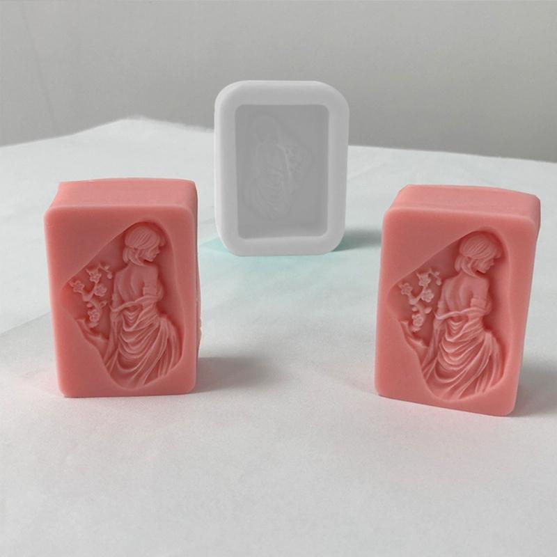Mermaid Girl Silicone Mold Candle Resin Making Tool DIY Candle Moulds Ornaments Hand-made Home Decorations Supplies