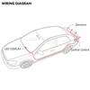 Rear Reverse Radar Parking Sensor with LED Distance Waterproof Parking Radar and for Accident Prevention and Collision Prevention Display, System,
