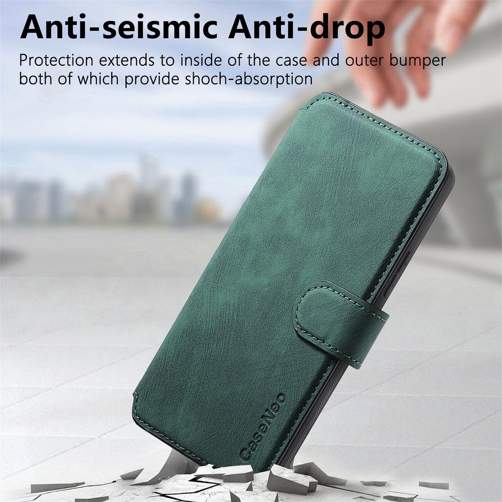 CASENEO MW-03 Detachable Wallet Case For Xiaomi Poco C85 4G (171mm)/Redmi 15C 4G (Global) (171mm) Leather + TPU Phone Cover