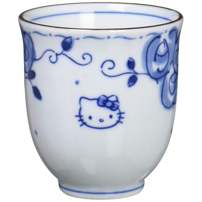 Sanrio Hello Kitty Blue Rose Teacup (Set of 1) 200ml White 307132