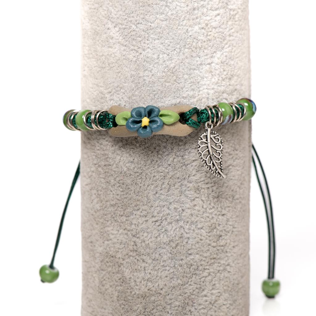 Traditional Hand Woven Colored Glaze Ceramic Bracelets Beads Folk Style Women's Fashion Jewelry Dropshipping #1392