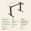 Electric Standing Desk Frame Adjustable 70-117 cm H Stand Workstation