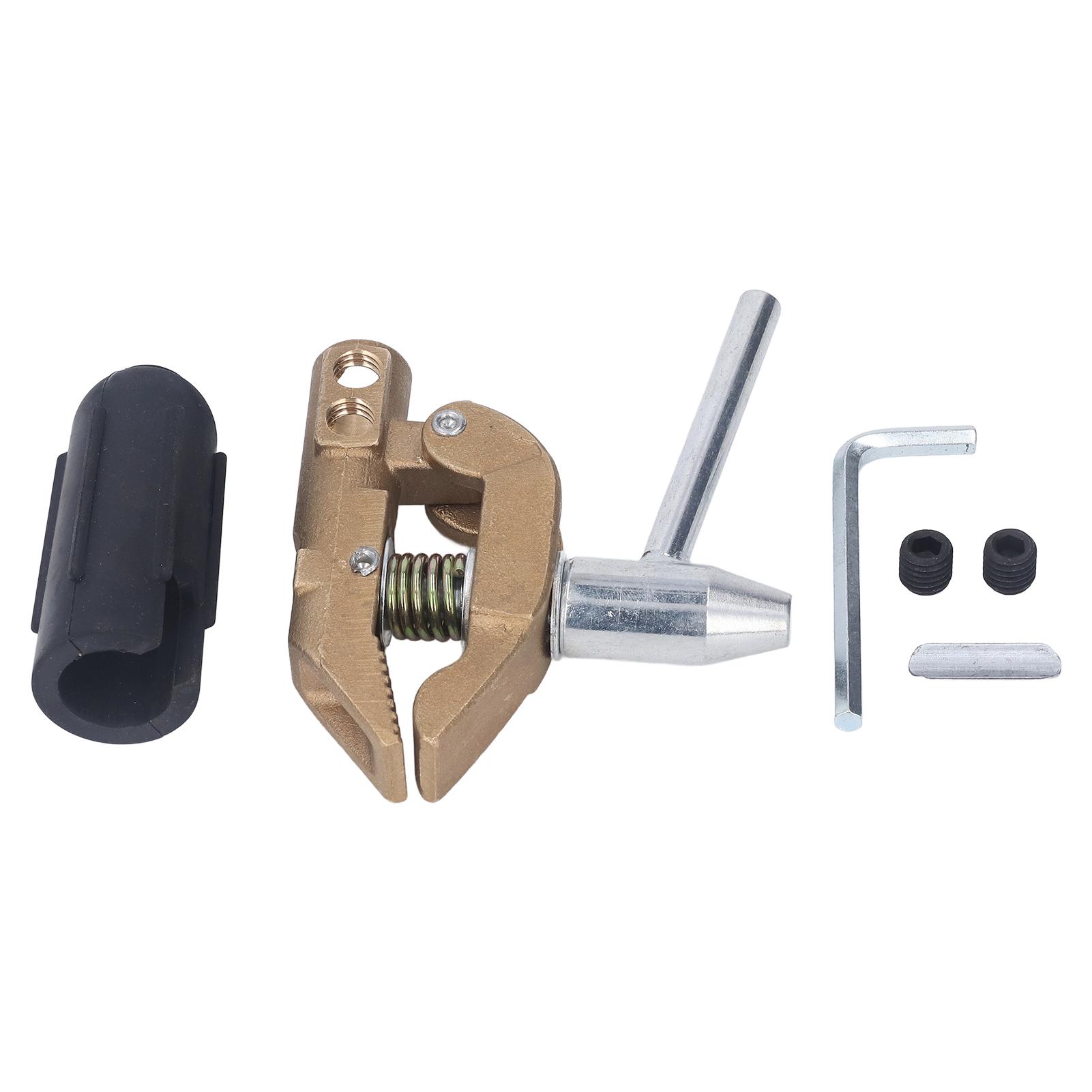 

800A Grounding Brass Welding Clamp with Rubber Sleeve Practical Robust Welding Earth Clamp 32mm