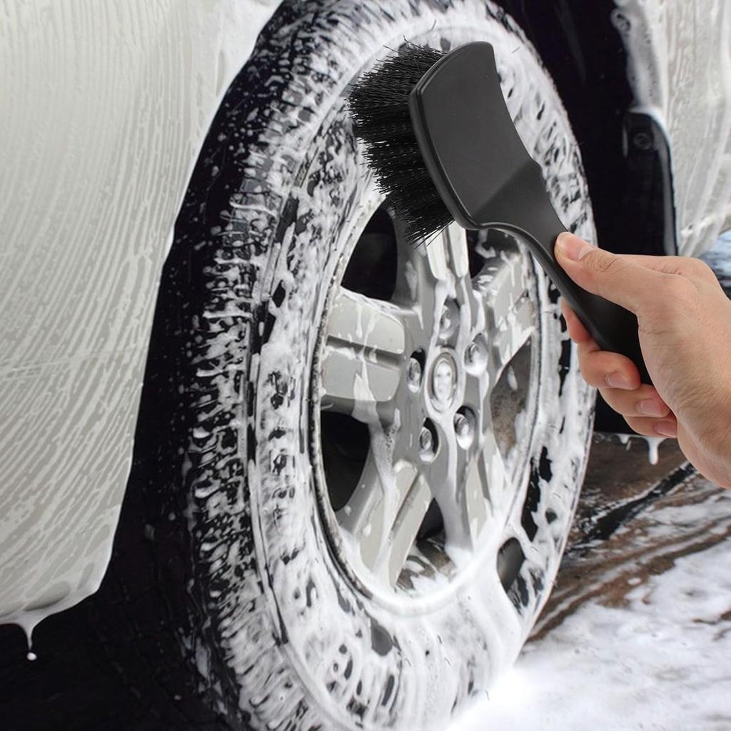 5 Pack Car Wheel Cleaner Brush Kit, Microfiber Cleaning Brush for Tire & Rim, Bendable & Durable, Detailing Brush Set for Cars, Trucks, Suvs &
