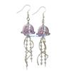 HX6F Artistic Jellyfish Earrings with Delicate Charm for Gift or Collection