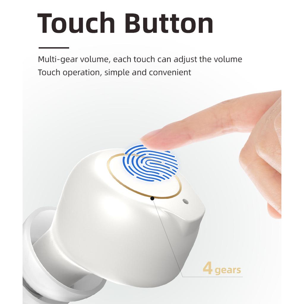 1 Pair Ear Canal Magnetic Charging Hearing Aids Intelligent Noise Reduction Sound Amplifier for Elderly with Portable Charging Box