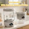 Multiple Modes Mini Wireless Laundry Cup Type-C Charging Portable Washing Machine  Travel Use