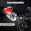 49cc 2-Takt Seilzugstarter Motor Kit Einzylinder luftgekühlt für Pocket Bike Mini Dirt Bike Motorrad Rot Grau