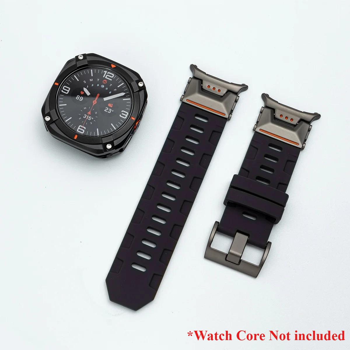 

Чехол+Ремешок Для Samsung Galaxy Watch Ultra 2025/7 Ultra 47мм Металлическая Крышка Силиконовый Ремешок Для Galaxy Ultra 47мм Спортивный Браслет Корпус for galaxy ultra2025
