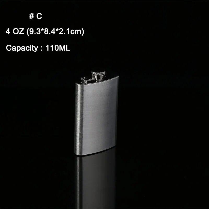 Portable Stainless Steel Liquor Flask for Wine Alcohol Whiskey 1-10oz