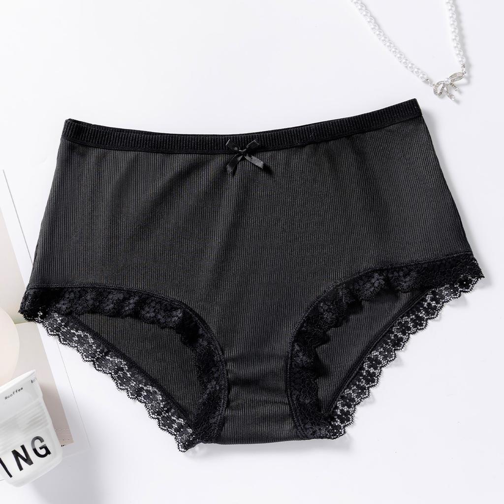 Plus Size Ladies Summer Sexy Hip Comfortable Breathable Mid Waist Briefs