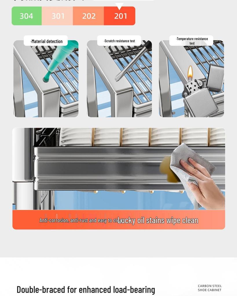 Stainless Steel Kitchen Sink Rack for Dish and Bowl Storage