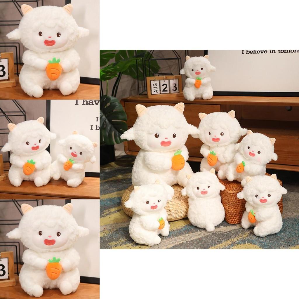 Adorable Jointed Sheep Plush Toy Soft Cuddly Stuffed Animal For Girls Gift