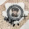 Fluffy Cat Ear Candy Rosette [Ita-Rosette Can Badge] Black, 56mm, 57mm, 58mm [Used]