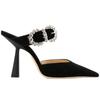 Fashion Crystal Bling Bling Sandals Pointed Toe High Heels Ankle Strap Stiletto Heel Glitter Shoes Women Career Dress Sexy Shiny Sandals