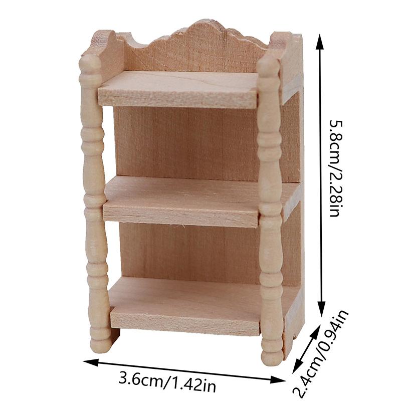 1:12 Dollhouse Miniature Storage Rack Display Stand Locker Cabinet Furniture Model Decor Toy Doll House Accessories
