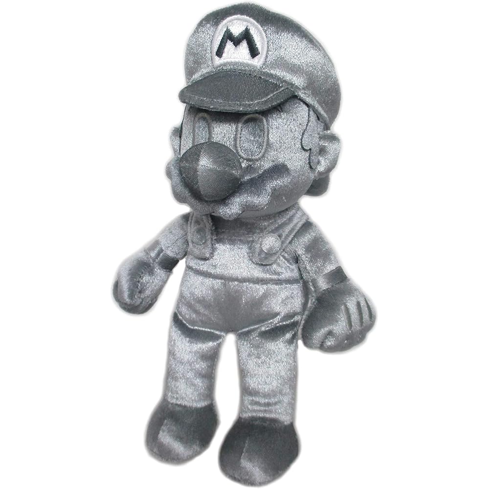 San-ei Trading Super Mario All Star Collection Metal Mario Plush Toy 24cm