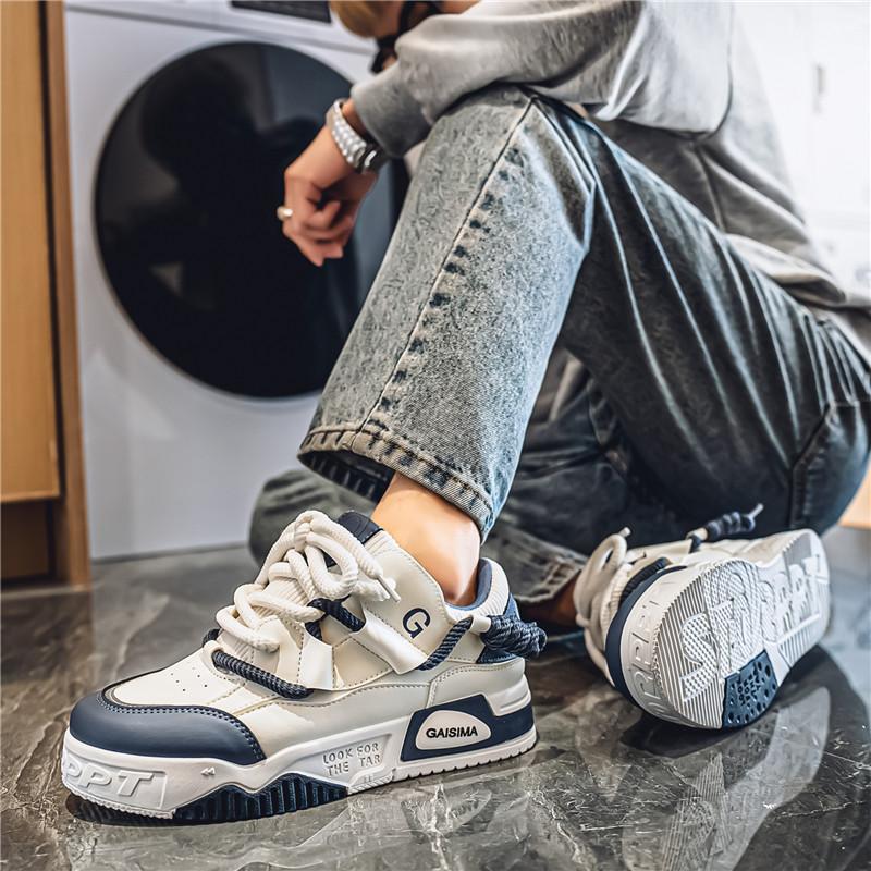 Scarpe da ginnastica comode, traspiranti, alla moda, per studenti e ragazzi, casual, quattro stagioni, da uomo, con suola morbida.