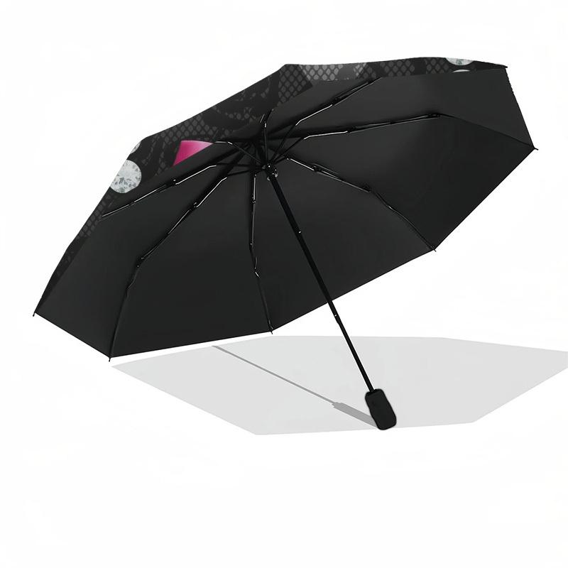 1pc Diamonds, Bow, Glamour Umbrella with Plastic Handle,Compact & Stylish,Suitable for All Seasons YS331097