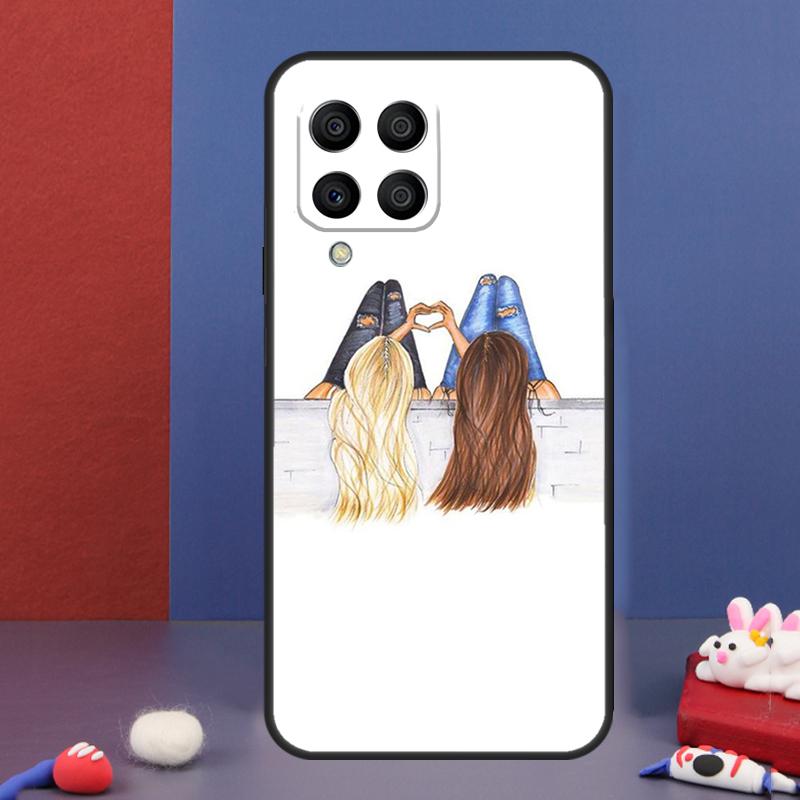 Best Friends BFF Matching Case For Samsung Galaxy M13 M53 M06 M16 M31 M11 M35 M55 M15 M56 M36 M12 M32 M52 M14 M34 M54