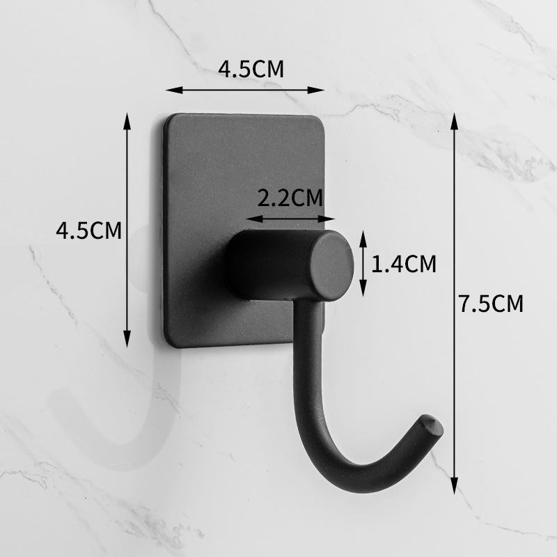 Traceless 304 Stainless Steel Adhesive Hook for Bathroom & Kitchen