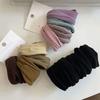 Women Ponytail Holder Hair Tie Scrunchies Rubber Bands Korea Fashion Hair Accessories 4 Set Solid Widen Thicken Hair Band Ropes