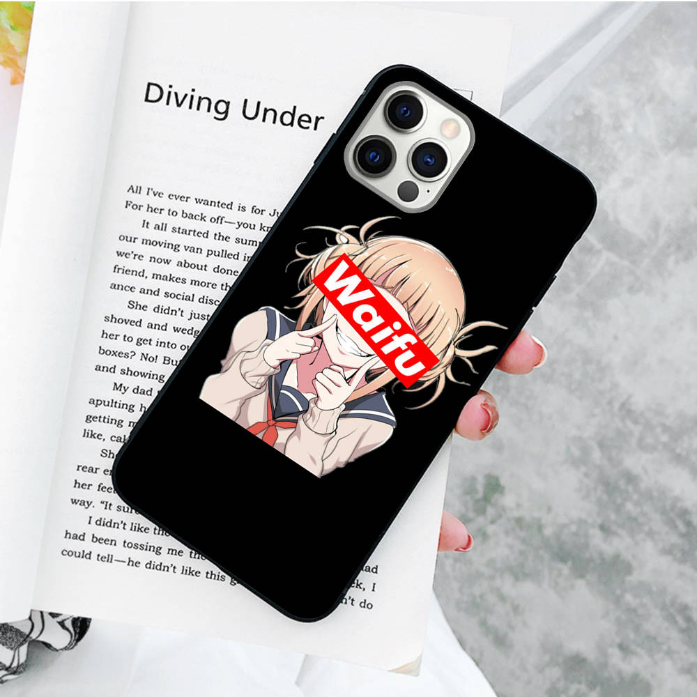 JW80 Waifu Senpai Anime Girl Soft Case for Samsung Note 20 Lite S24 Ultra S23 A03 A05 A06 A11 A71 A15 A16 A13 A24 A25 A33 A52 A53 A50 M55 M35 Plus