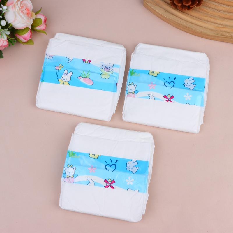 Mini Doll Baby Diapers 10Pcs 20Pcs Pretend Play House Kids Doll Clothing Replacement Accessories