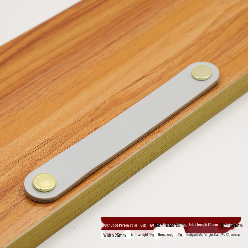 Brown Leather Handle for Cabinets, Wardrobes, Drawers, Boxes, and Luggage