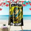 Dog Man Print Beach Towel, Large Soft Quick Dry Towel for Beach Camping Swimming