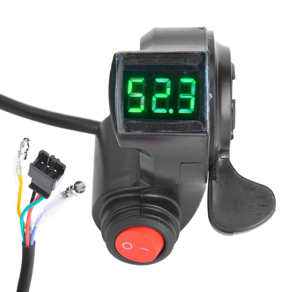 E?Bike Thumb Throttle LCD Display Digital Battery Voltage Power Switch for Electric Vehicle