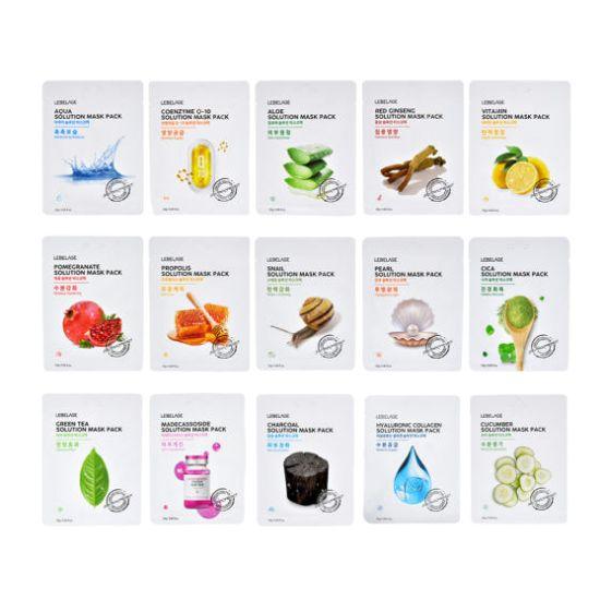 LEBELAGE Fruit Essence Mask & Solution Mask Random 50 Sheets Set