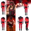 Wwe Kane Costume Kids Cosplay Jumpsuit With Mask For Halloween Party