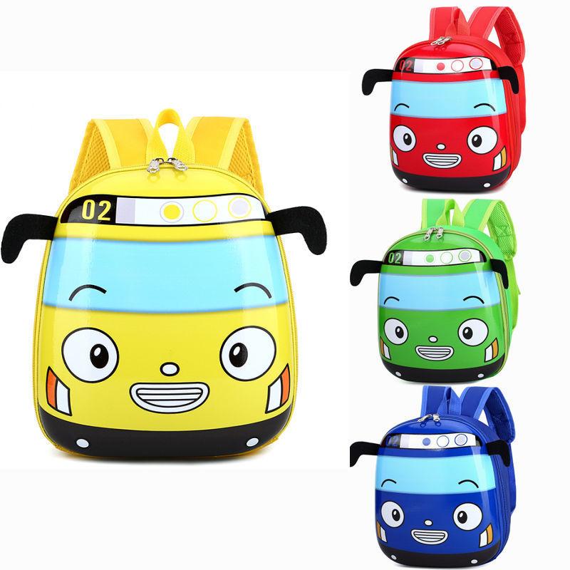 Car Cute Cartoon Printed Backpack Children Backpack Suitable For Outgoing School