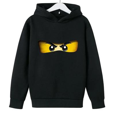 Hanorac cu glugă pentru copii cu imprimeu super cool desen animat Ninjago, toamnă și iarnă, sport de agrement în aer liber, stradă, hanorac pentru băieți