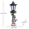 Figurina di Cucciolo Alimentata a Energia Solare: Decorazione da Giardino in Resina per Esterni